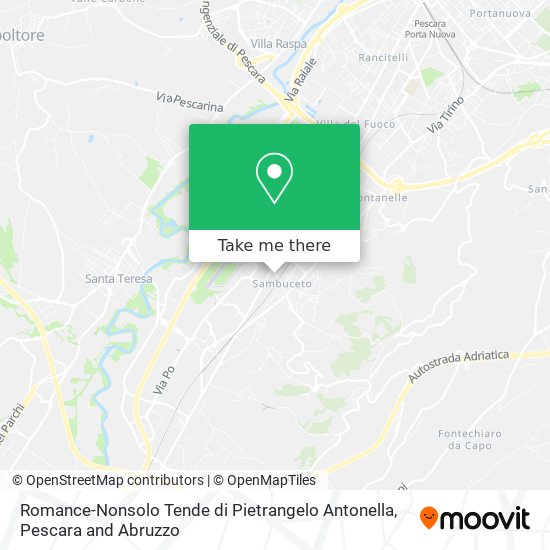 Romance-Nonsolo Tende di Pietrangelo Antonella map