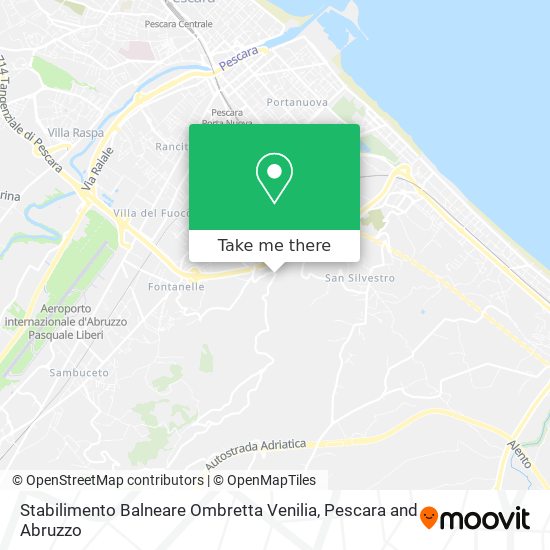 Stabilimento Balneare Ombretta Venilia map