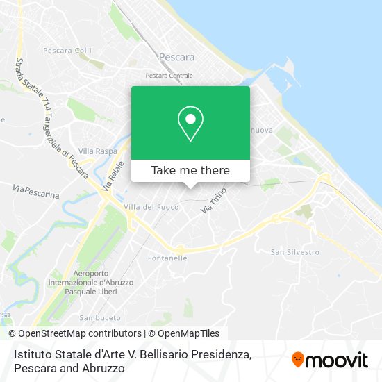 Istituto Statale d'Arte V. Bellisario Presidenza map