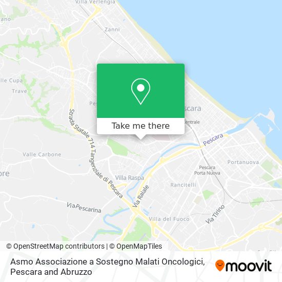 Asmo Associazione a Sostegno Malati Oncologici map