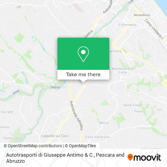 Autotrasporti di Giuseppe Antimo & C. map