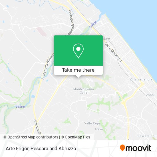 Arte Frigor map