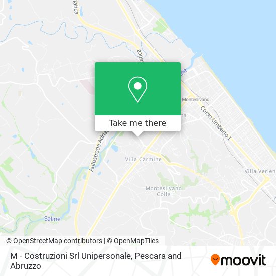 M - Costruzioni Srl Unipersonale map