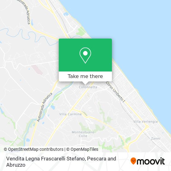 Vendita Legna Frascarelli Stefano map