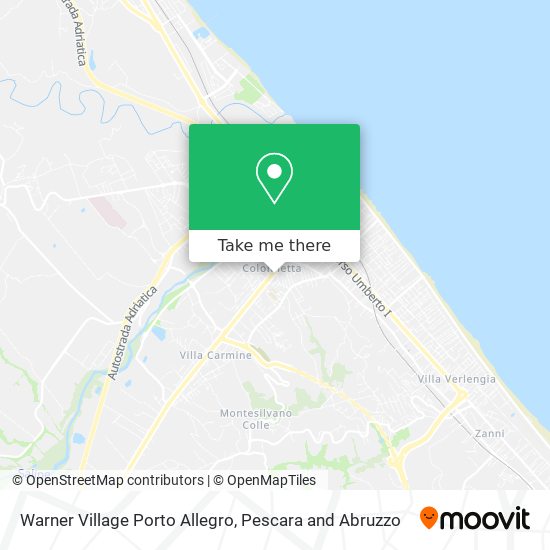 Warner Village Porto Allegro map