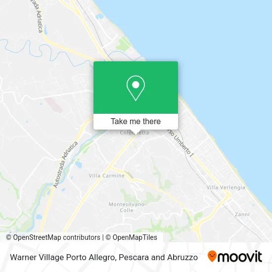 Warner Village Porto Allegro map