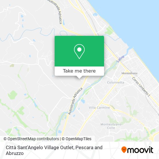 Città Sant'Angelo Village Outlet map
