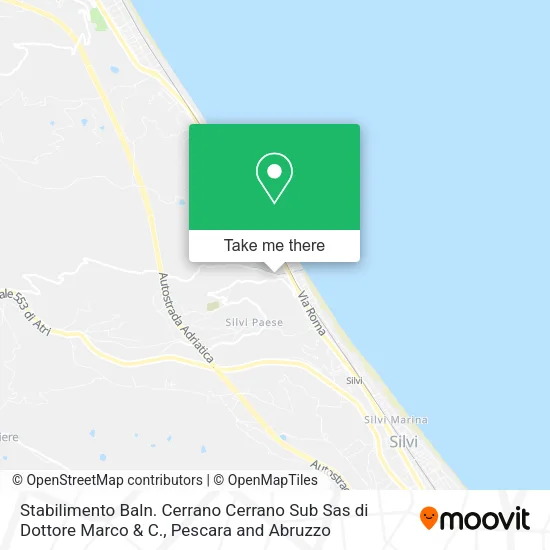 Stabilimento Baln. Cerrano Cerrano Sub Sas di Dottore Marco & C. map