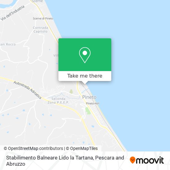 Stabilimento Balneare Lido la Tartana map