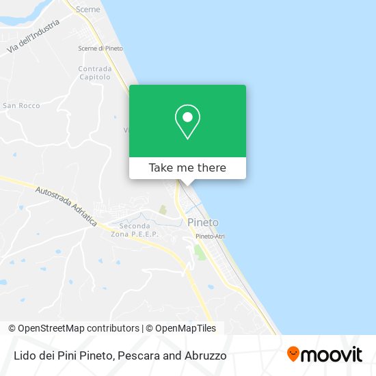 Lido dei Pini Pineto map