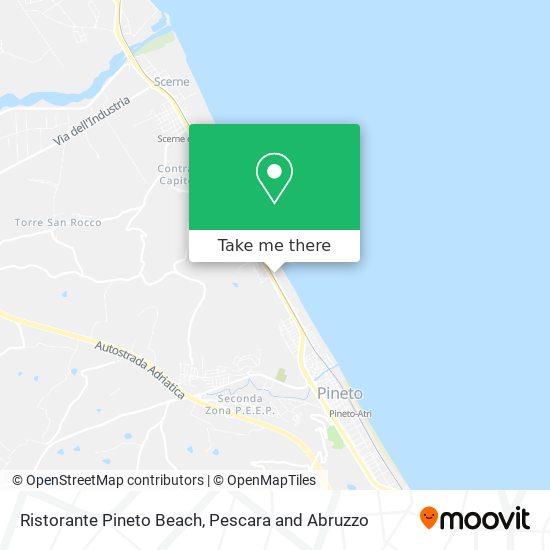 Ristorante Pineto Beach map