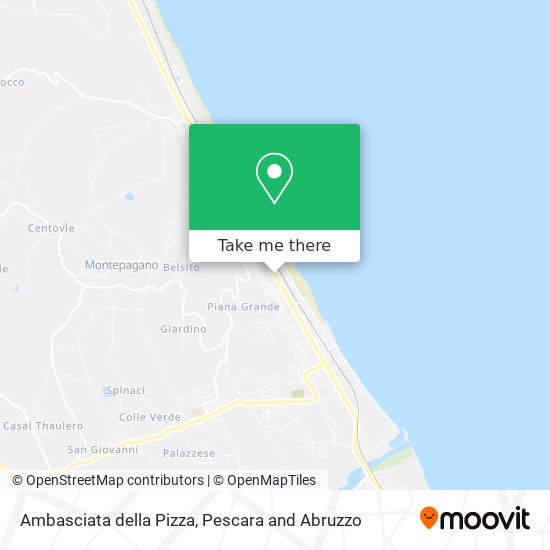 Ambasciata della Pizza map