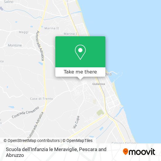 Scuola dell'Infanzia le Meraviglie map