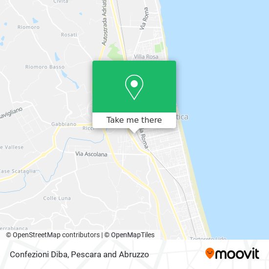 Confezioni Diba map