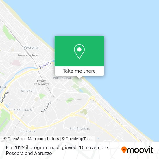 Fla 2022  il programma di giovedì 10 novembre map