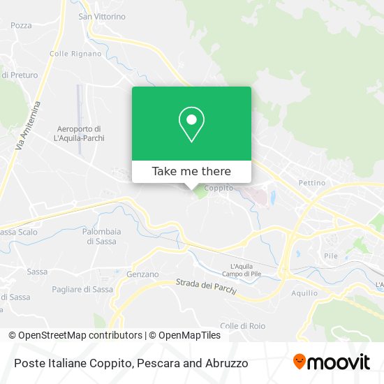 Poste Italiane Coppito map