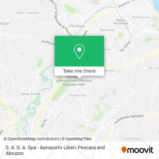 S. A. G. A. Spa - Aeroporto Liberi map