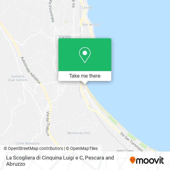 La Scogliera di Cinquina Luigi e C map