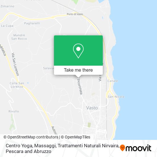 Centro Yoga, Massaggi, Trattamenti Naturali Nirvaira map