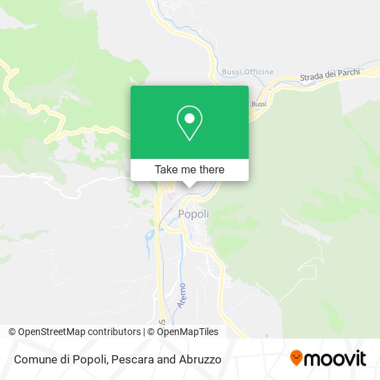 Comune di Popoli map