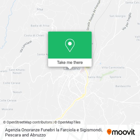 Agenzia Onoranze Funebri la Farciola e Sigismondi map