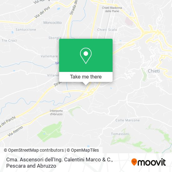 Cma. Ascensori dell'Ing. Calentini Marco & C. map