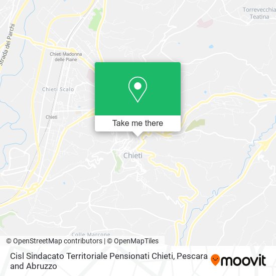 Cisl Sindacato Territoriale Pensionati Chieti map