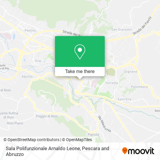Sala Polifunzionale Arnaldo Leone map