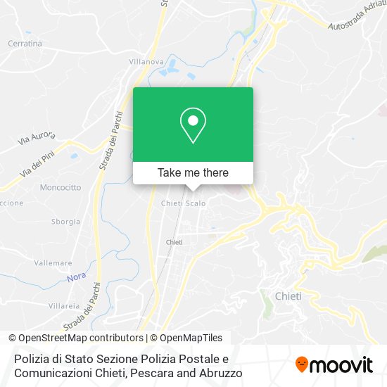 Polizia di Stato Sezione Polizia Postale e Comunicazioni Chieti map