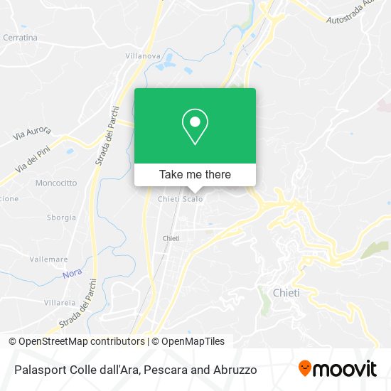 Palasport Colle dall'Ara map