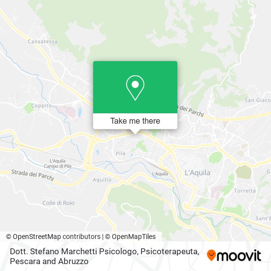 Dott. Stefano Marchetti Psicologo, Psicoterapeuta map