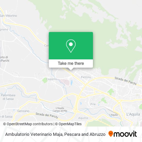 Ambulatorio Veterinario Maja map