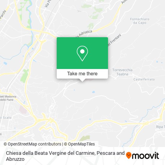 Chiesa della Beata Vergine del Carmine map