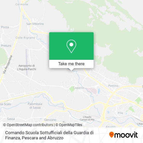 Comando Scuola Sottufficiali della Guardia di Finanza map