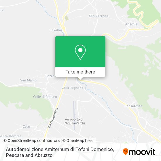 Autodemolizione Amiternum di Tofani Domenico map