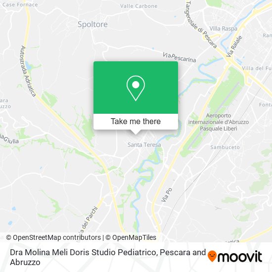 Dra Molina Meli Doris Studio Pediatrico map