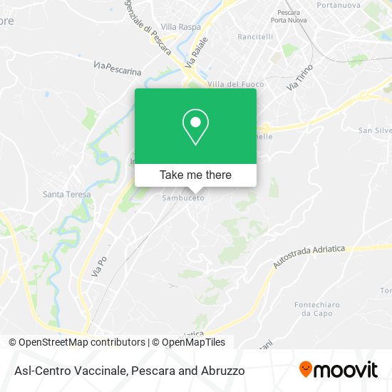 Asl-Centro Vaccinale map