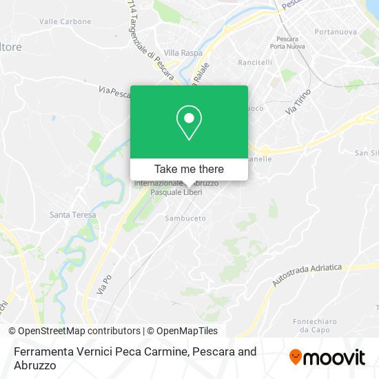 Ferramenta Vernici Peca Carmine map