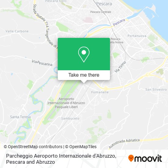 Parcheggio Aeroporto Internazionale d'Abruzzo map