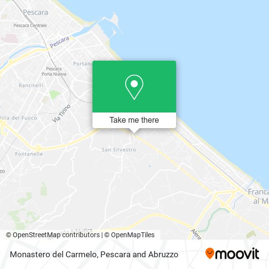 Monastero del Carmelo map