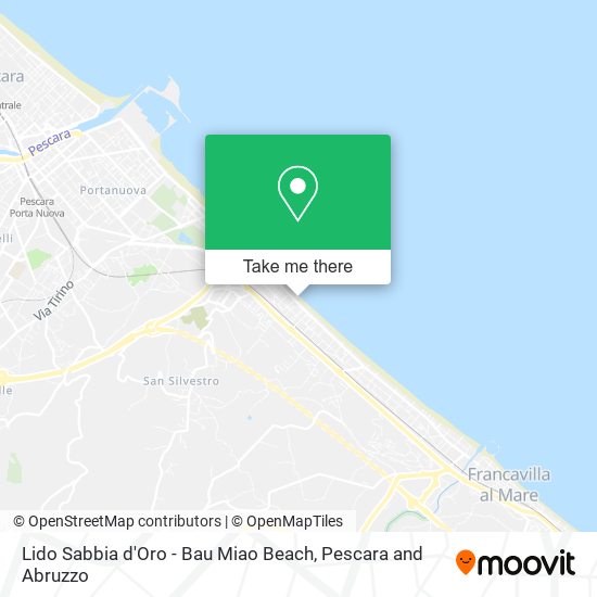 Lido Sabbia d'Oro - Bau Miao Beach map