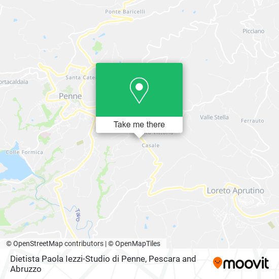 Dietista Paola Iezzi-Studio di Penne map