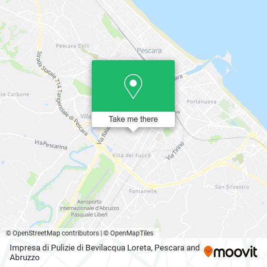 Impresa di Pulizie di Bevilacqua Loreta map