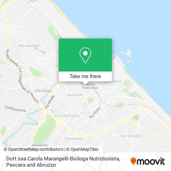 Dott.ssa Carola Marangelli-Biologa Nutrizionista map