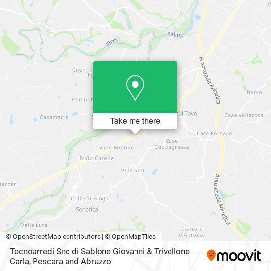 Tecnoarredi Snc di Sablone Giovanni & Trivellone Carla map