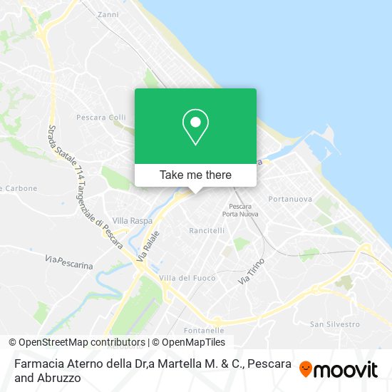 Farmacia Aterno della Dr,a Martella M. & C. map