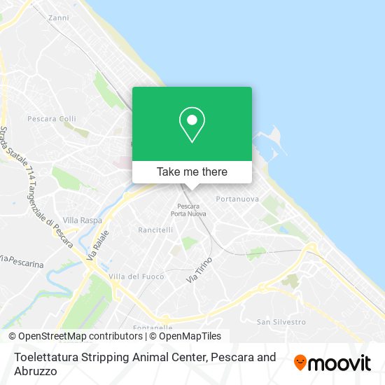 Toelettatura Stripping Animal Center map