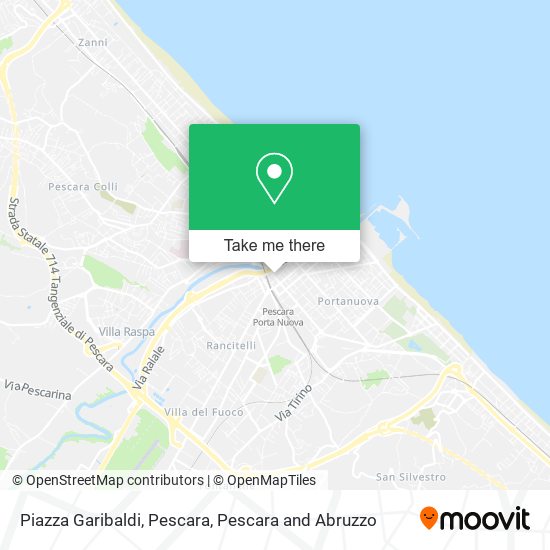 Piazza Garibaldi, Pescara map