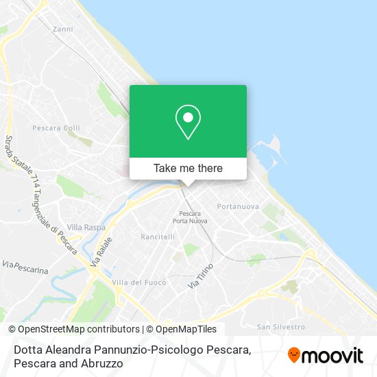 Dotta Aleandra Pannunzio-Psicologo Pescara map