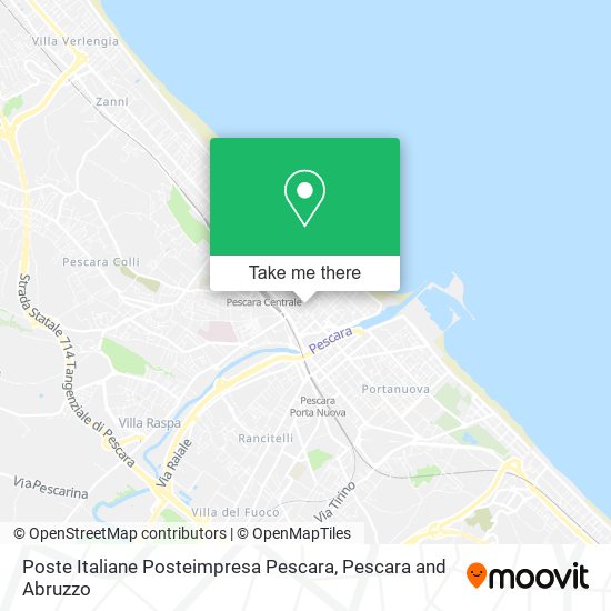 Poste Italiane Posteimpresa Pescara map